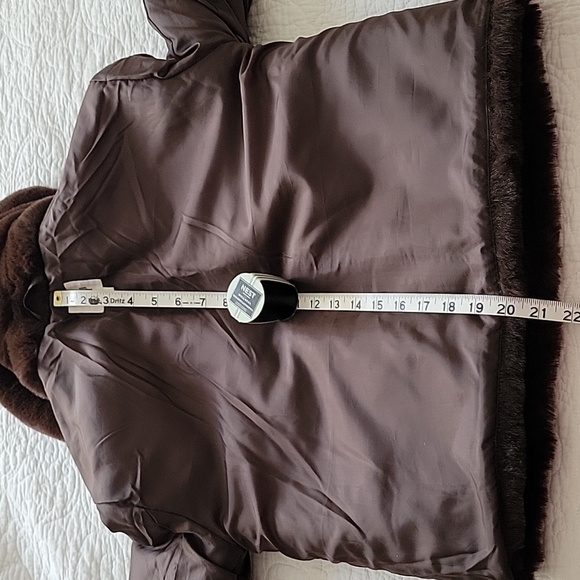 GAP Factory Women's Relaxed Faux-Fur Jacket in Brown- Size XS- New! - Picture 9 of 13